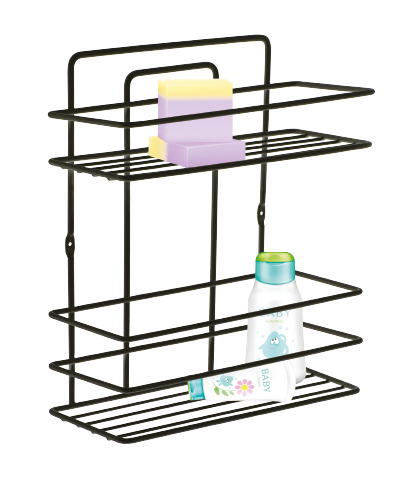 Two Layer Shampoo Holder / Black